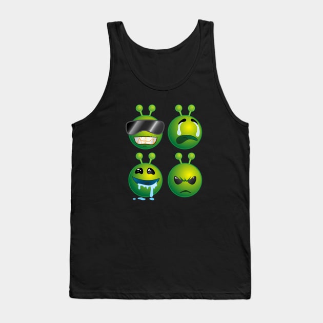 Alien Emojis Tank Top by ArtisticFloetry